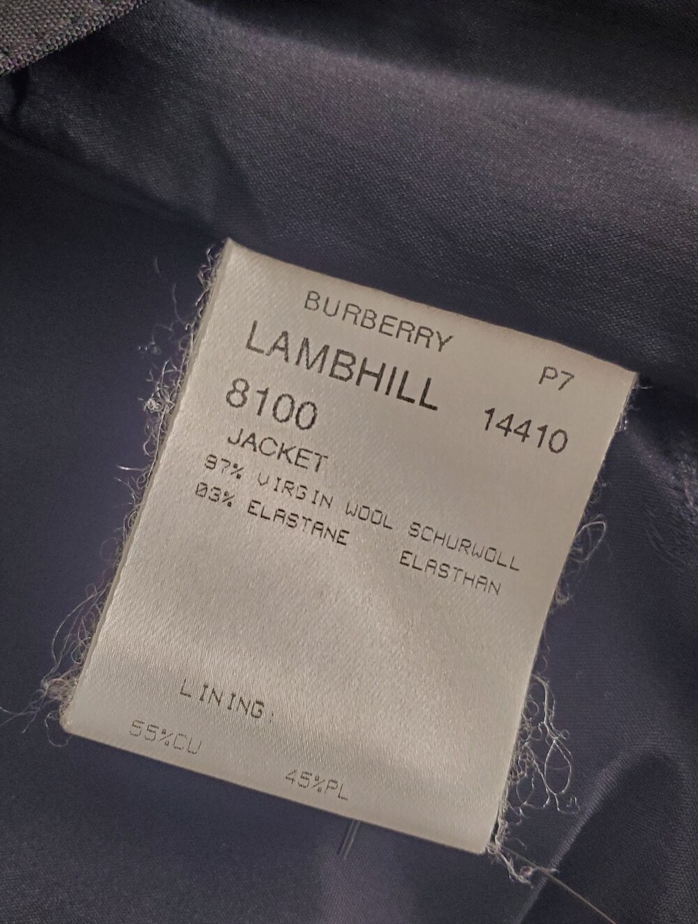 BURBERRY LONDON SLIM FIT BLACK Wool JACKET SIZE UK 4/  US 2 - Picture 15 of 16